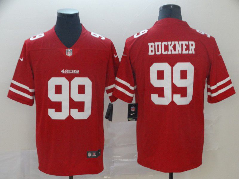 Men San Francisco 49ers 99 Buckner Red Nike Vapor Untouchable Limited Player NFL Jerseys